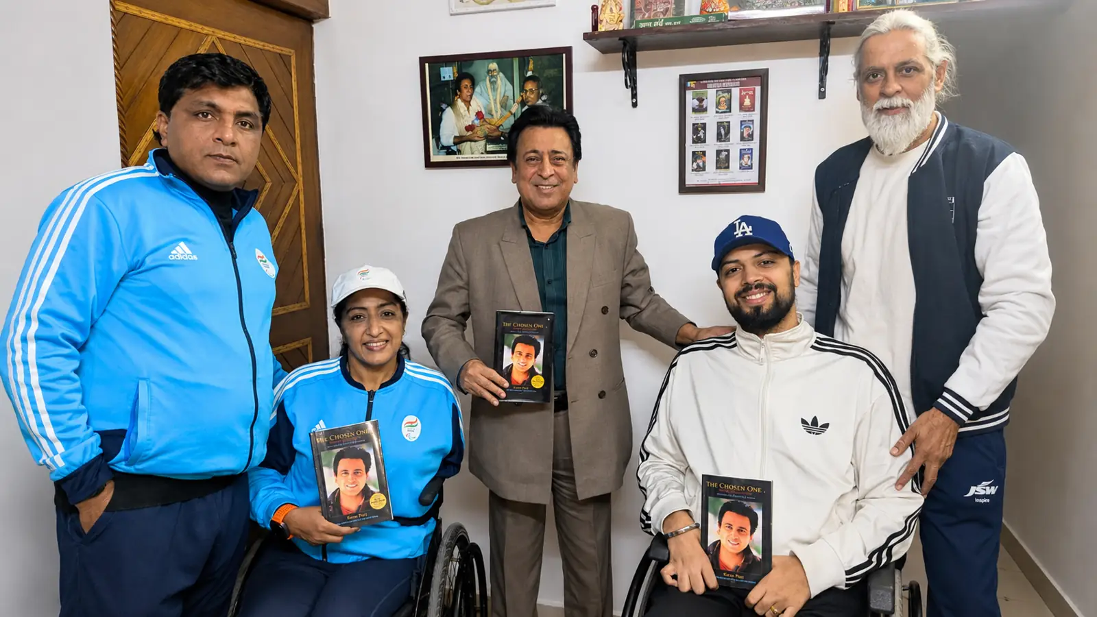 Foundation members and differently abled athletes